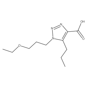 1-(3-Ethoxypropyl)-5-propyl-1h-1,2,3-triazole-4-carboxylic acid Structure