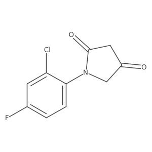 1-(2-Chloro-4-fluorophenyl)pyrrolidine-2,4-dione结构式