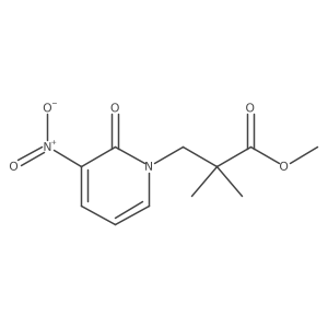methyl 2,2-dimethyl-3-(3-nitro-2-oxopyridin-1(2H)-yl)propanoate Structure