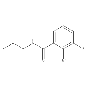 2-bromo-3-fluoro-N-propylbenzamide Structure