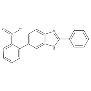 6-(2-nitrophenyl)-2-phenyl-1H-benzimidazole结构式