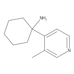 1-(3-Methylpyridin-4-yl)cyclohexan-1-amine结构式