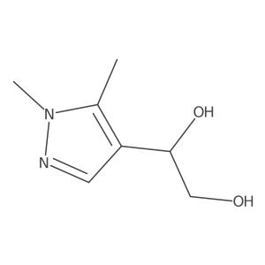 1-(1,5-dimethyl-1H-pyrazol-4-yl)ethane-1,2-diol Structure