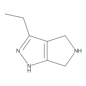 3-Ethyl-1,4,5,6-tetrahydropyrrolo[3,4-c]pyrazole Structure