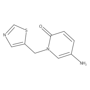 5-Amino-1-(1,3-thiazol-5-ylmethyl)-1,2-dihydropyridin-2-one Structure