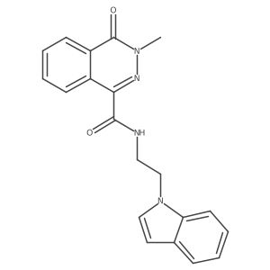 N-[2-(1H-indol-1-yl)ethyl]-3-methyl-4-oxo-3,4-dihydro-1-phthalazinecarboxamide Structure