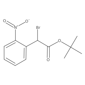 Tert-butyl 2-bromo-2-(2-nitrophenyl)acetate Structure