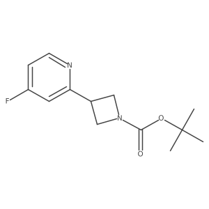 1,1-Dimethylethyl 3-(4-fluoro-2-pyridinyl)-1-azetidinecarboxylate Structure