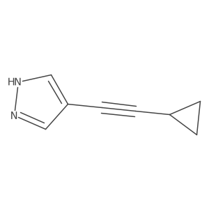 4-(2-cyclopropylethynyl)-1H-pyrazole Structure