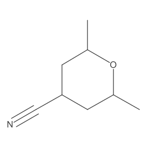 (2R,6S)-2,6-dimethyloxane-4-carbonitrile Structure