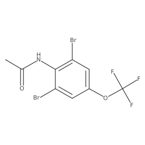 2,6-Dibromo-4-(trifluoromethoxy)acetanilide结构式