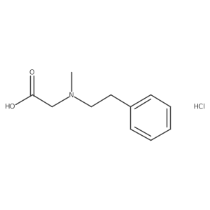 2-[Methyl(2-phenylethyl)amino]acetic acid hydrochloride Structure
