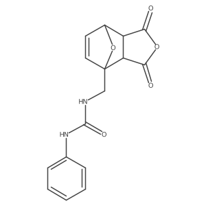exo-cis-(+/-)-1-(N-carbonylaminophenyl-methyl)-7-oxabicyclo[2.2.1]hept-5-en-2,3-dicarboxylic anhydride Structure