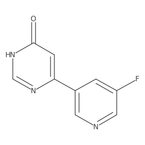 6-(5-Fluoropyridin-3-yl)pyrimidin-4-ol结构式
