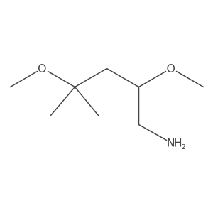 2,4-Dimethoxy-4-methylpentan-1-amine Structure
