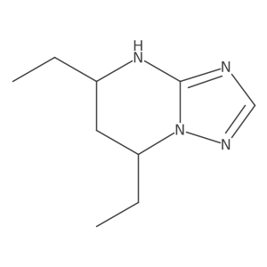 5,7-Diethyl-4H,5H,6H,7H-[1,2,4]triazolo[1,5-a]pyrimidine结构式