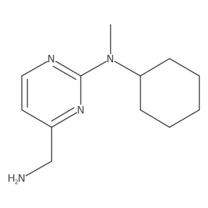 4-(aminomethyl)-N-cyclohexyl-N-methylpyrimidin-2-amine结构式