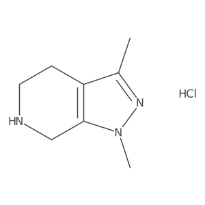 1,3-dimethyl-1H,4H,5H,6H,7H-pyrazolo[3,4-c]pyridine hydrochloride Structure