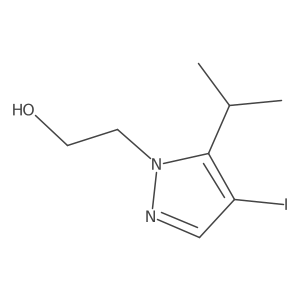 2-(4-Iodo-5-isopropyl-1H-pyrazol-1-yl)ethanol结构式