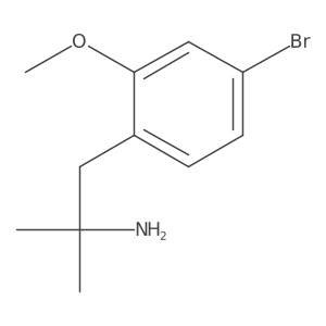 1-(4-Bromo-2-methoxyphenyl)-2-methylpropan-2-amine结构式