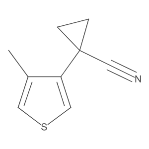 1-(4-Methylthiophen-3-yl)cyclopropane-1-carbonitrile Structure