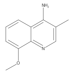 8-Methoxy-3-methylquinolin-4-amine结构式