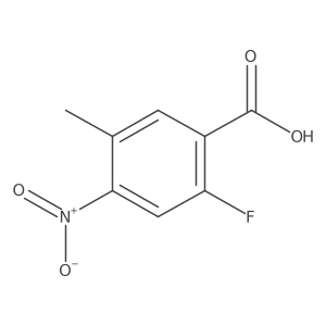 2-Fluoro-5-methyl-4-nitrobenzoic acid Structure