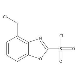 4-(Chloromethyl)benzo[d]oxazole-2-sulfonyl chloride结构式