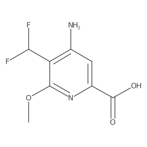 4-Amino-5-(difluoromethyl)-6-methoxypicolinic acid Structure