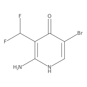 2-Amino-5-bromo-3-(difluoromethyl)pyridin-4-ol结构式
