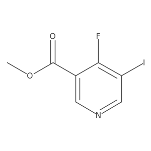 3-Pyridinecarboxylic acid, 4-fluoro-5-iodo-, methyl ester Structure