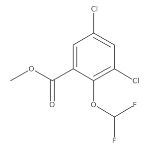 Methyl 3,5-dichloro-2-(difluoromethoxy)benzoate结构式
