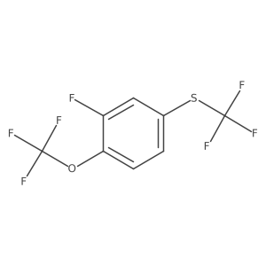 1-Fluoro-2-trifluoromethoxy-5-(trifluoromethylthio)benzene Structure