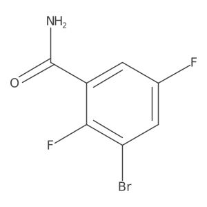3-Bromo-2,5-difluorobenzamide Structure