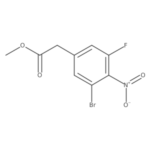Methyl 2-(3-bromo-5-fluoro-4-nitrophenyl)acetate Structure