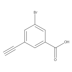 3-Bromo-5-ethynylbenzoic acid Structure