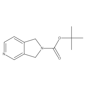 tert-butyl 1H-pyrrolo[3,4-c]pyridine-2(3H)-carboxylate结构式