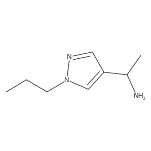(S)-1-(1-Propyl-1H-pyrazol-4-yl)ethan-1-amine结构式