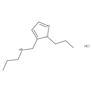 N-[(2-propylpyrazol-3-yl)methyl]propan-1-amine;hydrochloride Structure