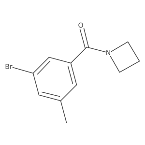 1-(3-Bromo-5-methylbenzoyl)azetidine结构式