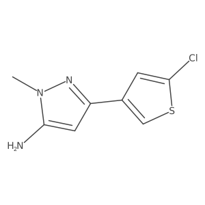 3-(5-Chlorothiophen-3-yl)-1-methyl-1H-pyrazol-5-amine Structure