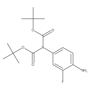 Di-tert-butyl (4-amino-3-fluorophenyl)iminodicarbonate Structure