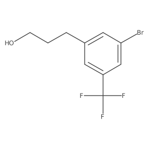 3-[3-Bromo-5-(trifluoromethyl)phenyl]propan-1-ol Structure