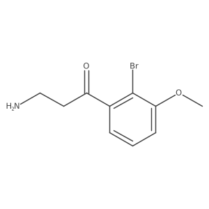 3-Amino-1-(2-bromo-3-methoxyphenyl)propan-1-one Structure