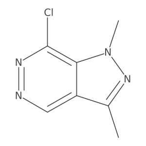7-chloro-1,3-dimethyl-1H-pyrazolo[3,4-d]pyridazine Structure