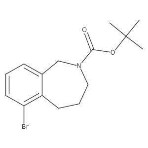tert-butyl 6-bromo-2,3,4,5-tetrahydro-1H-2-benzazepine-2-carboxylate结构式