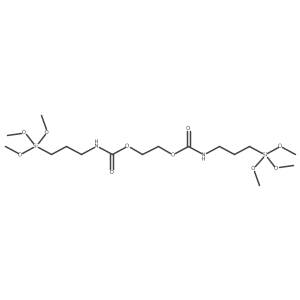 Carbamic acid, [3-(trimethoxysilyl)propyl]-, 1,2-ethanediyl ester Structure