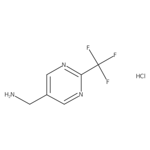 (2-(Trifluoromethyl)pyrimidin-5-yl)methanamine hydrochloride Structure
