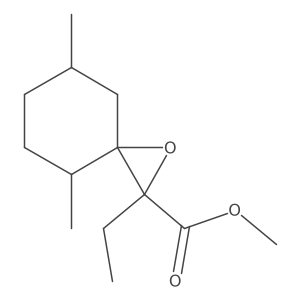 Methyl 2-ethyl-4,7-dimethyl-1-oxaspiro[2.5]octane-2-carboxylate结构式