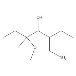 5-(Aminomethyl)-3-methoxy-3-methylheptan-4-ol结构式